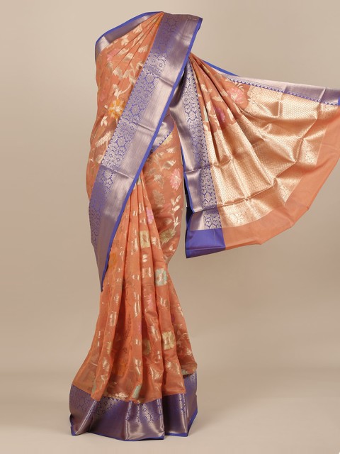 

Pothys Orange Woven Design Saree