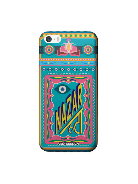 

CelfieDesign Unisex Blue Nazar Hata Apple Nazar Lage iPhone SE Back Cover