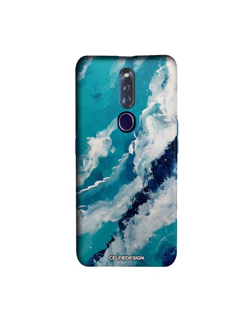 

CelfieDesign Blue Frothy Waves Oppo F11 Pro Back Cover