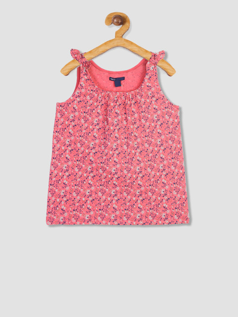 

GAP Girls Coral Pink Knotted Tie Tank