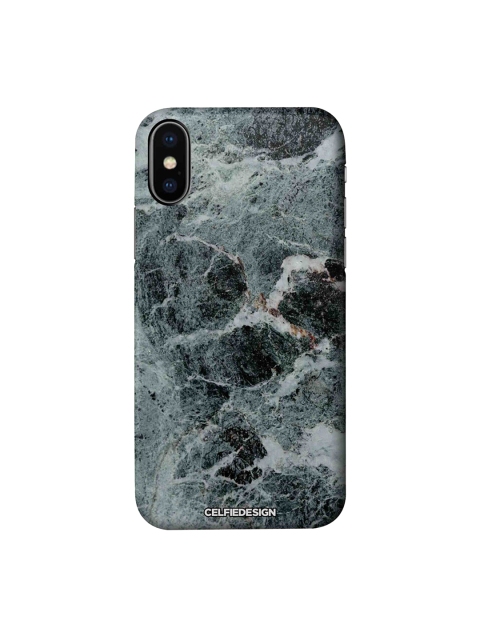 

CelfieDesign Black & Green Marqina Apple iPhone XS Back Cover Signature