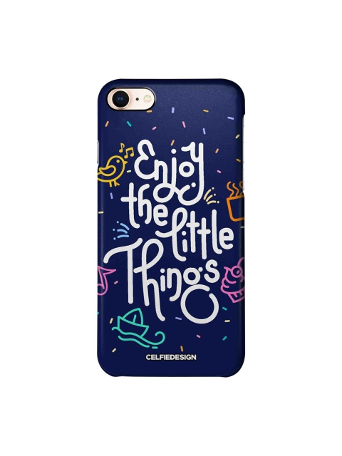 

CelfieDesign Unisex Blue Enjoy The Little Things Base 501 Apple iPhone 8 Back Cover