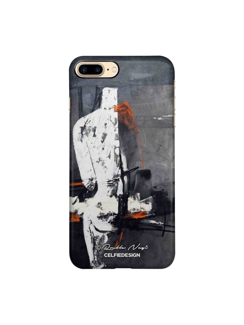 CelfieDesign Grey & White New Open World Rouble Nagi Printed iPhone 8 Plus Back Cover