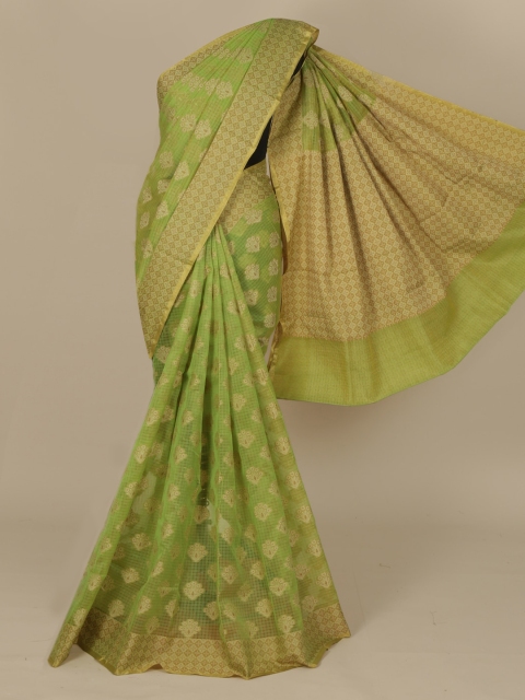 

Pothys Green Woven Design Saree