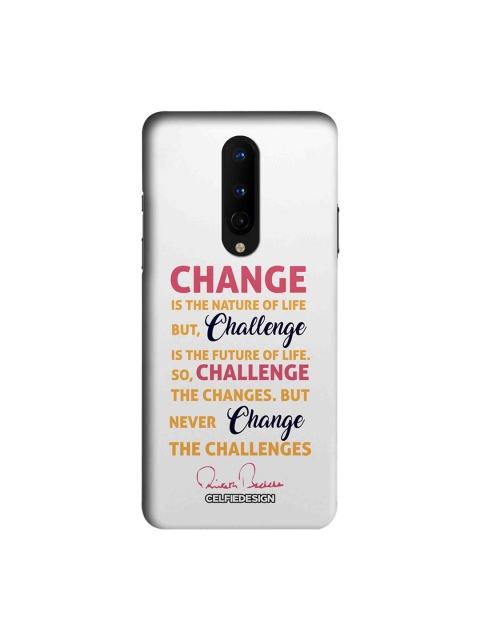 

CelfieDesign White Challenge AB Quotes OnePlus 8 Back Cover