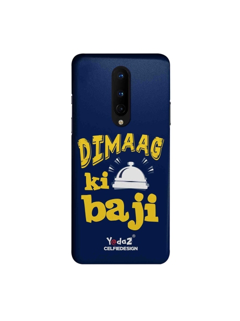 

CelfieDesign Navy Blue Dimaag Ka Ghanti Bajne Laga OnePlus 8 Back Cover