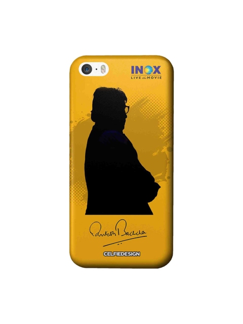 

CelfieDesign Yellow & Black Inox BB Apple iPhone SE Back Cover