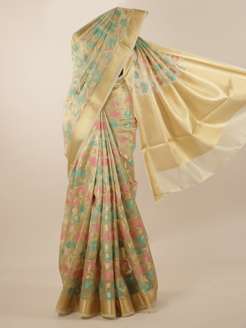 

Pothys Gold-Toned Woven Design Saree