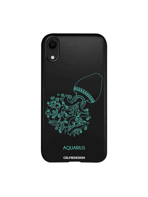 

CelfieDesign Unisex Black Aquarius Zodiac Apple iPhone XR Back Cover