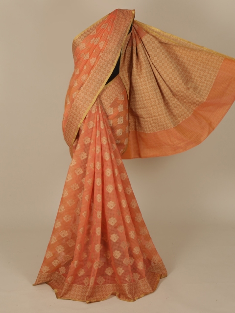 

Pothys Orange Woven Design Saree