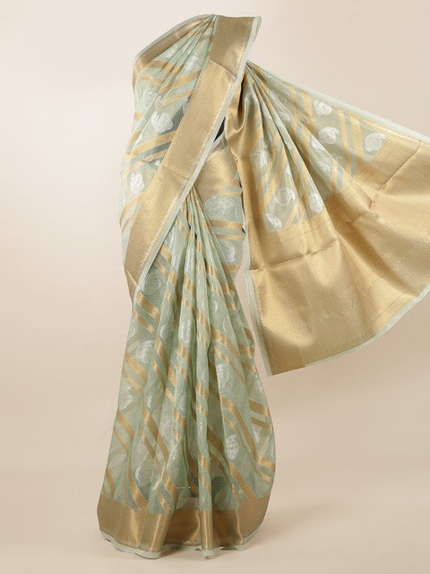 

Pothys Sea Green Woven Design Saree