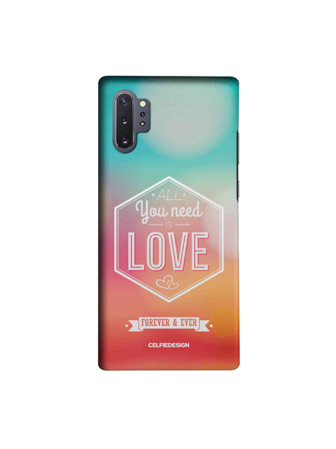

CelfieDesign Sea Green & Pink All You Need Is Love Samsung Galaxy Note 10 Plus Sustainable Back Cover