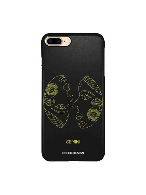 

CelfieDesign Black Zodiac Gemini Printed Apple iPhone 8 Plus Back Cover