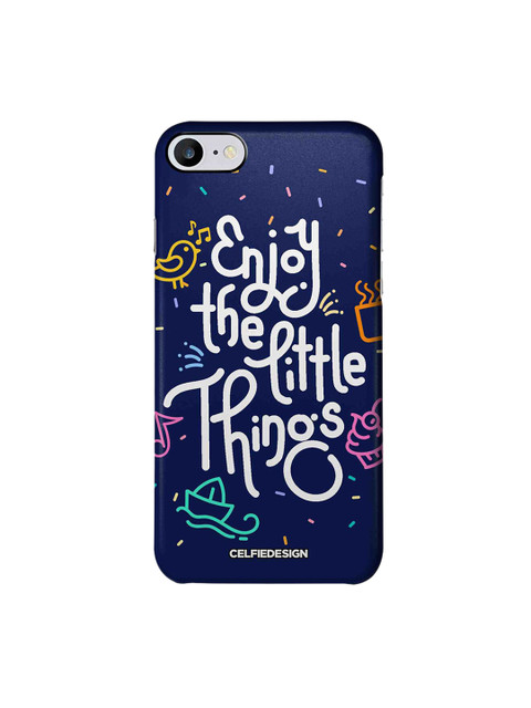 

CelfieDesign Navy Blue & White Enjoy The Little Things iPhone 7 Sustainable Case