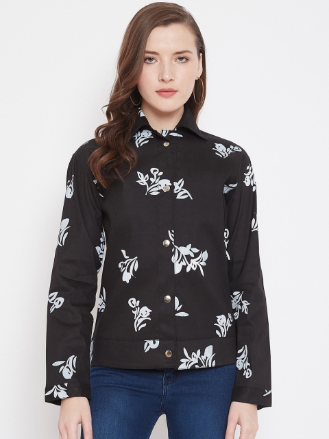 

Rider Republic Women Black Printed Tailored Jacket