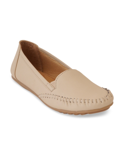 

Kielz Women Cream-Coloured Loafers