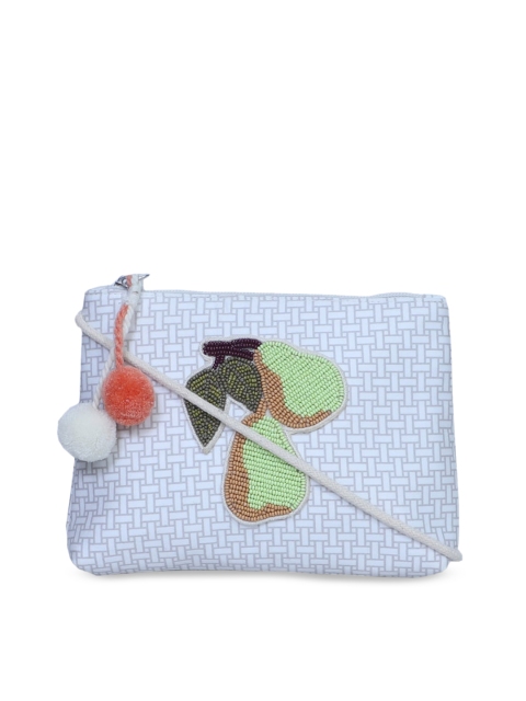 

Diwaah Girls Blue & Green Self Design Sling Bag