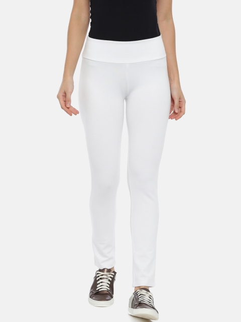 

GOLDSTROMS Women White Solid Tights
