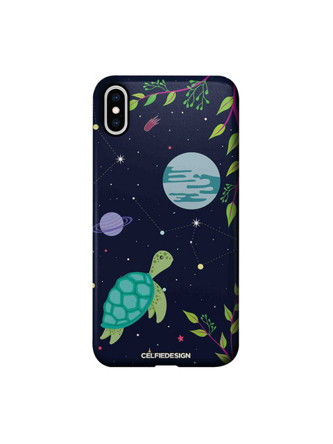 

CelfieDesign Space Turtle Apple iPhone XS Max Back Cover Space And Nature, Navy blue
