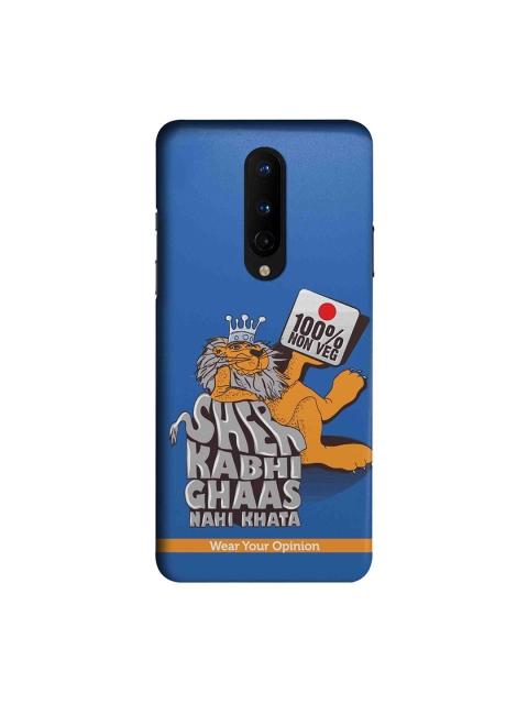 

CelfieDesign 100 percent Nonveg OnePlus 8 Back Cover, Blue