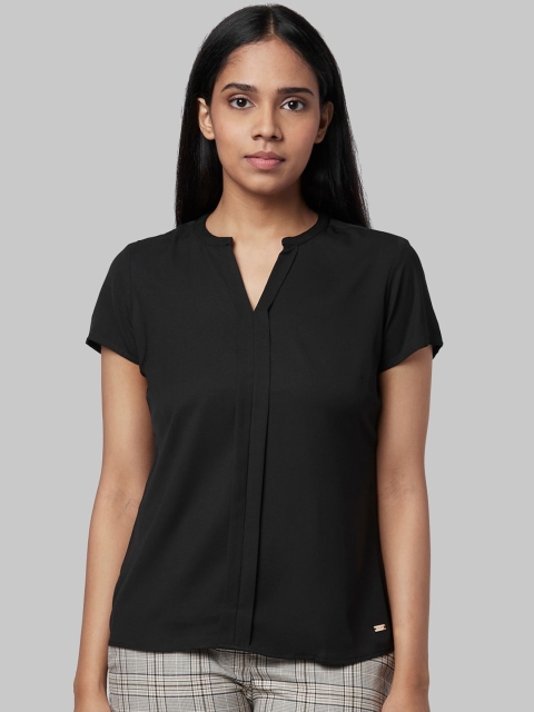

Park Avenue Woman Women Black Solid Top