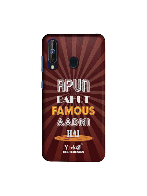 

CelfieDesign Brown Apun Bahot Famous Admi Hai Samsung Galaxy M40 Back Case