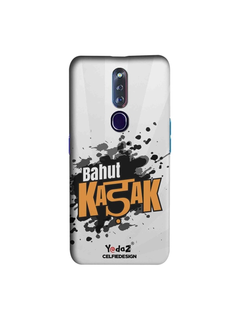 

CelfieDesign Grey & Yellow Bahut Kadak Oppo F11 Pro Sustainable Back Cover
