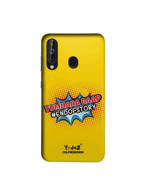 

CelfieDesign Yellow & Red Tumhara Baap End of Story Samsung Galaxy M40 Back Cover