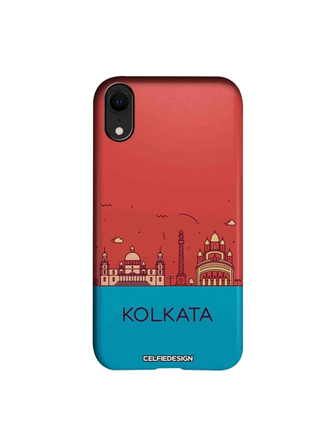 

CelfieDesign Red & Blue Kolkata Skyline Apple iPhone XR Sustainable Back Cover
