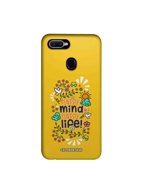 

CelfieDesign Yellow & Blue Happy Mind Happy Life Oppo F9 Pro Back Cover