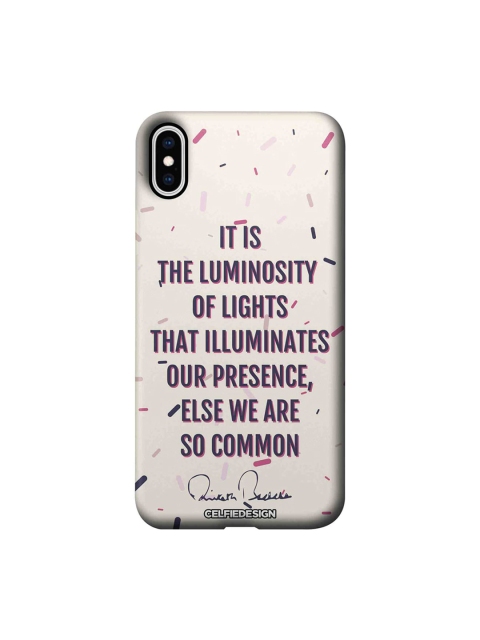 

CelfieDesign Off-White Presence AB Quotes Apple iPhone XS Max Back Cover