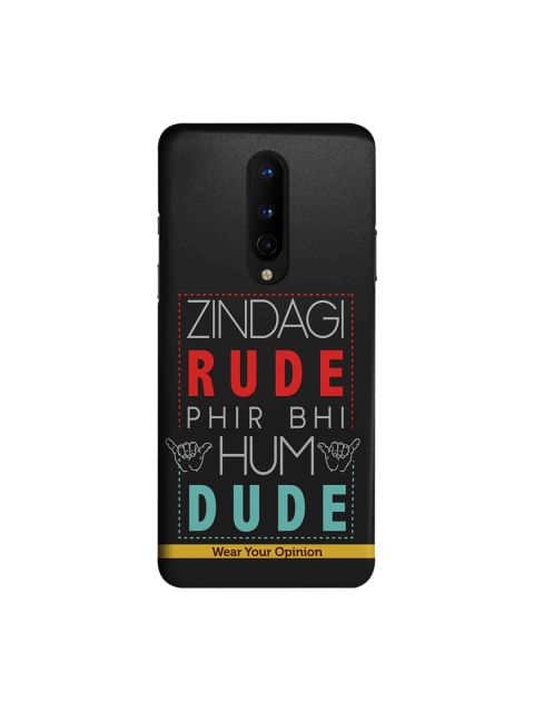 

CelfieDesign Black Zindagi Rude OnePlus 8 Sustainable Back Case