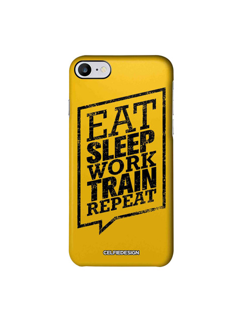 

CelfieDesign Yellow & Black Eat Sleep Apple iPhone 7 Back Cover