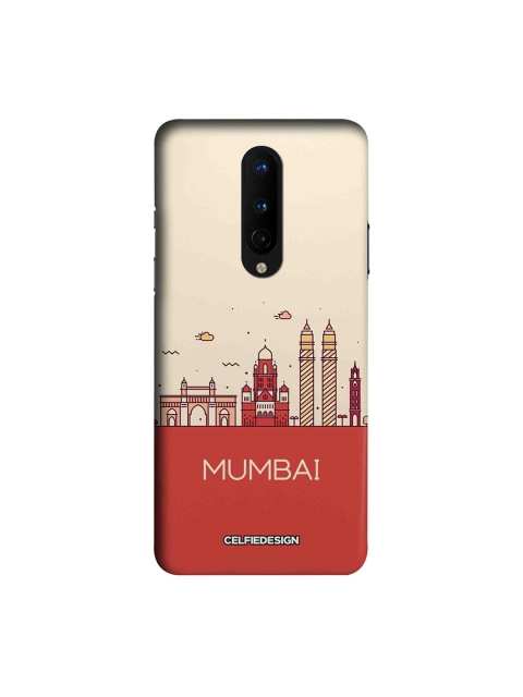 

CelfieDesign Unisex Red OnePlus 8 Mumbai Skyline Signature Back Cover