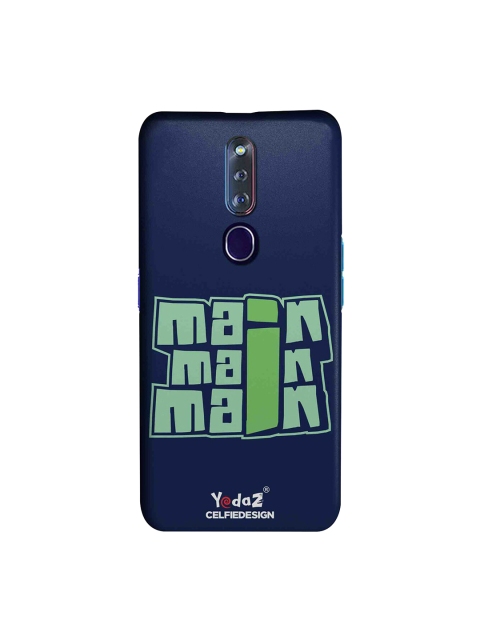 

CelfieDesign Navy Blue & Green Main Printed Sustainable Oppo F11 Pro Back Case