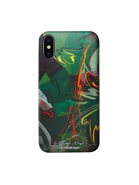 

CelfieDesign Strokes of Life Apple iPhone XS Back Cover Rouble Nagi, Green
