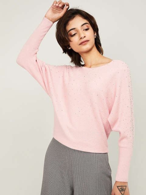 

CODE by Lifestyle Women Pink Solid Pullover