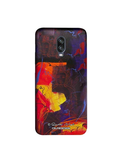 

CelfieDesign Red & Black Abstract Printed Sustainable OnePlus 6T Back Case