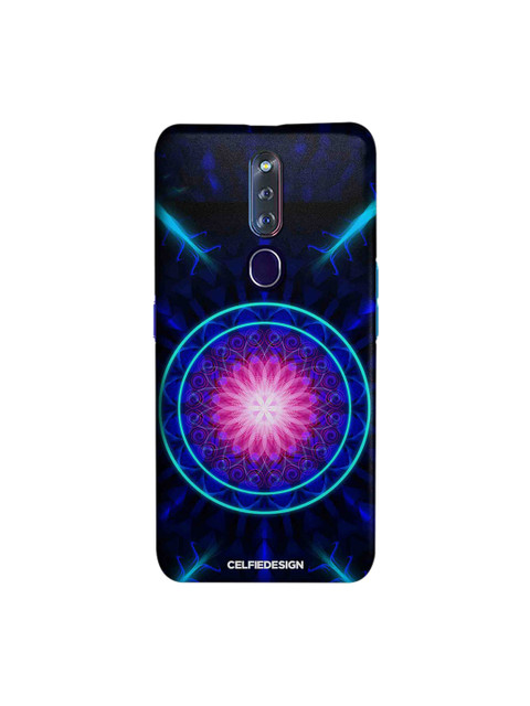 

CelfieDesign Navy-Blue & Pink Trip Zone Mandala Printed Oppo F11 Pro Back Cover