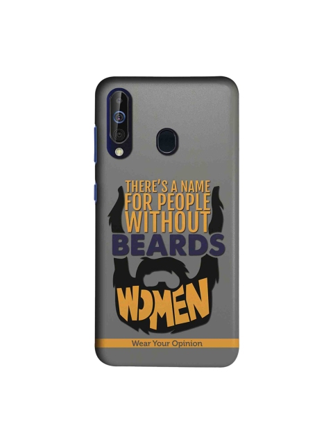 

CelfieDesign Men With Beard Samsung Galaxy A60 Back Cover, Grey