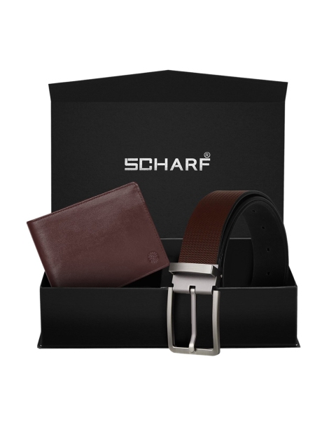 

SCHARF Men Brown Genuine Leather Accessory Gift Set