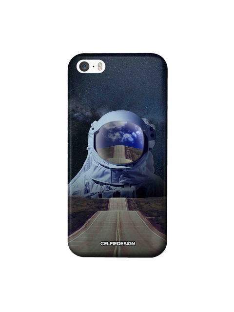 

CelfieDesign Blue & Beige Space Printed Apple iPhone SE Back Cover