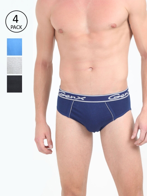 

Genx Men Pack of 4 Assorted Briefs GUSTO OE Size- XS
