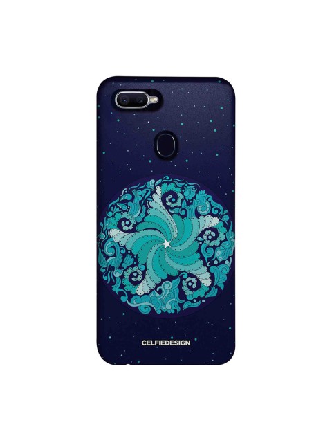 

CelfieDesign Navy Blue Starfish Mandala Oppo F9 Pro Sustainable Back Case