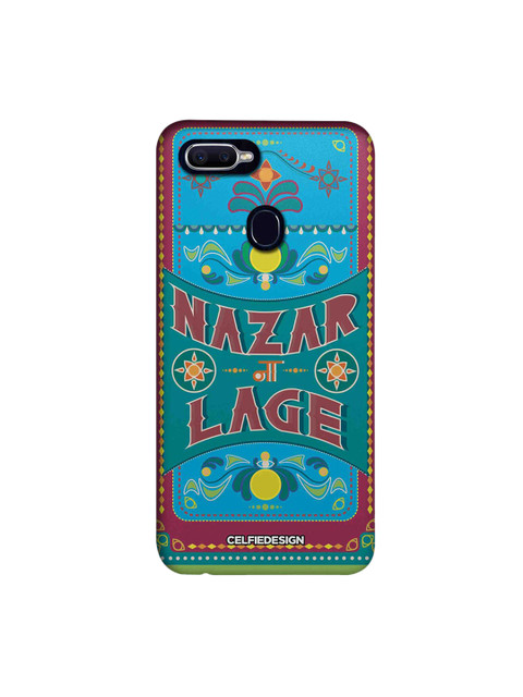 

CelfieDesign Blue & Yellow Quirky Nazar Na Lage Oppo F9 Pro Back Cover
