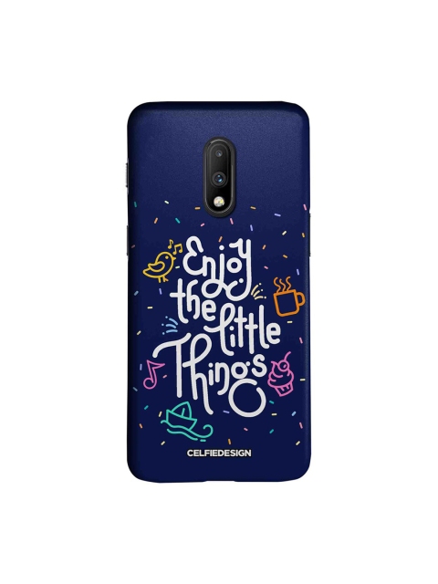 

CelfieDesign Enjoy The Little Things OnePlus 7 Back Cover Base 501, Navy blue