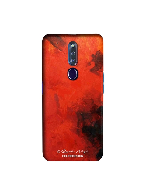 

CelfieDesign Rust Coloured & Black Abstract Sustainable Red on Me Oppo F11 Pro Back Cover