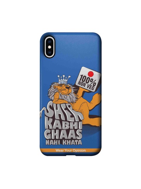 

CelfieDesign Blue 100 percent Nonveg Apple iPhone XS Max Back Cover