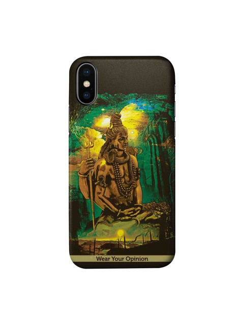 

CelfieDesign Black & Brown Lord Shiva Wear Your Opinion Quirky Sustainable Apple iPhone XS Back Cover