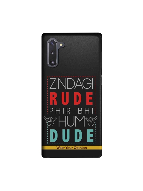 

CelfieDesign Black Zindagi Rude Samsung Galaxy Note 10 Back Cover